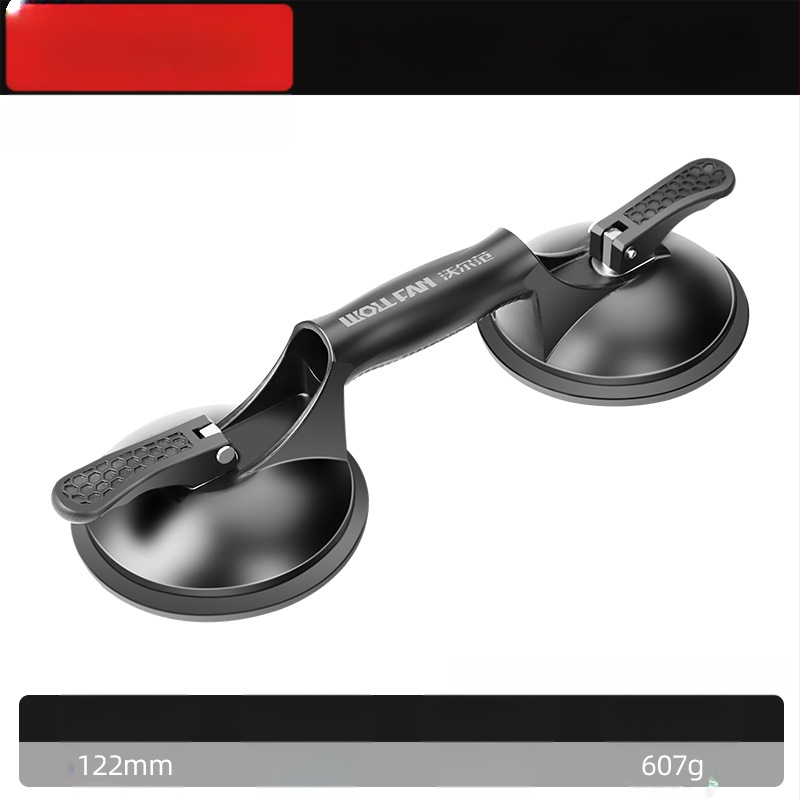 Алуминиева вакуумна чашка за стъкло за повдигане със опции 1/2/3 щипки за работа с плочки — тежък режим, силна всмукване