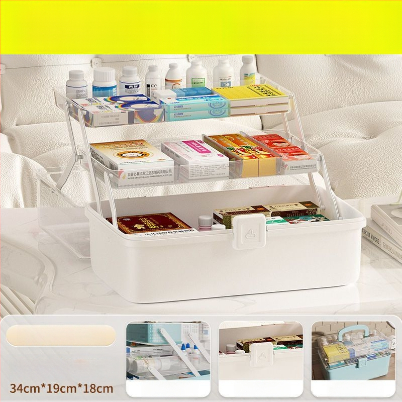 Κιβώτιο αποθήκευσης φαρμάκων, Πολυπροπυλένιο, Φορητό, 1 Διαμέρισμα, Μοντέλο 1