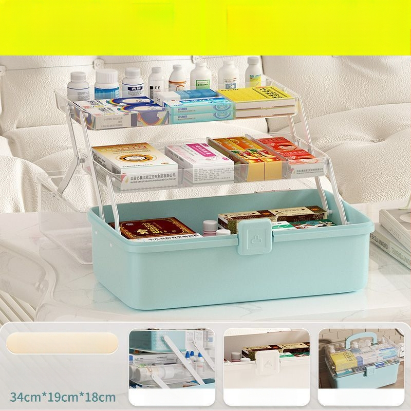 Κιβώτιο αποθήκευσης φαρμάκων, Πολυπροπυλένιο, Φορητό, 1 Διαμέρισμα, Μοντέλο 1