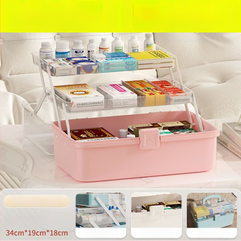 Κιβώτιο αποθήκευσης φαρμάκων, Πολυπροπυλένιο, Φορητό, 1 Διαμέρισμα, Μοντέλο 1