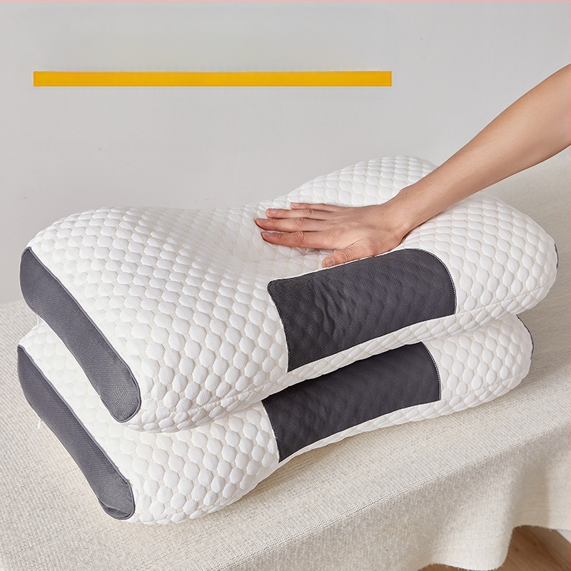 Spa masažo kaklo pagalvė, anti-deformacijai, kvėpuojanti antibakterinė uždanga, kvadratinė forma, plunksnų velūro užpildas