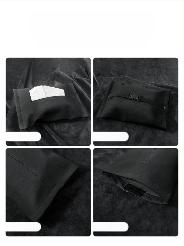 Θήκη χαρτοπετσετών αυτοκινήτου για Tesla Model Y3, plush υλικό, κρυφή κρεμάμενη εγκατάσταση