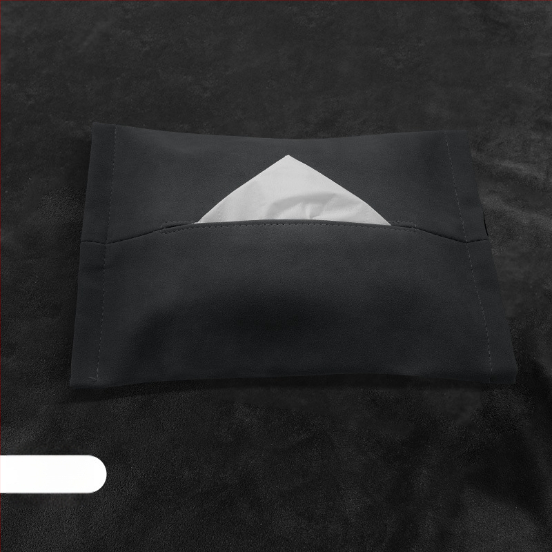 Θήκη χαρτοπετσετών αυτοκινήτου για Tesla Model Y3, plush υλικό, κρυφή κρεμάμενη εγκατάσταση