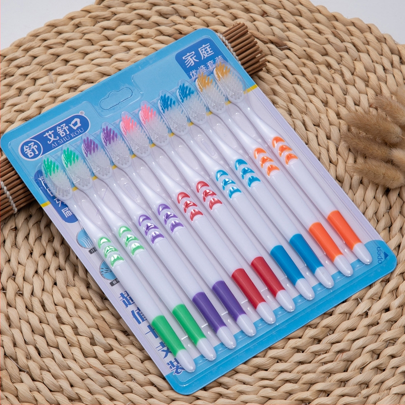 Ai Shukou zobu birste pieaugušajiem ar bambusa aktīvā ogle un mīkstām sariem, modelis 301B