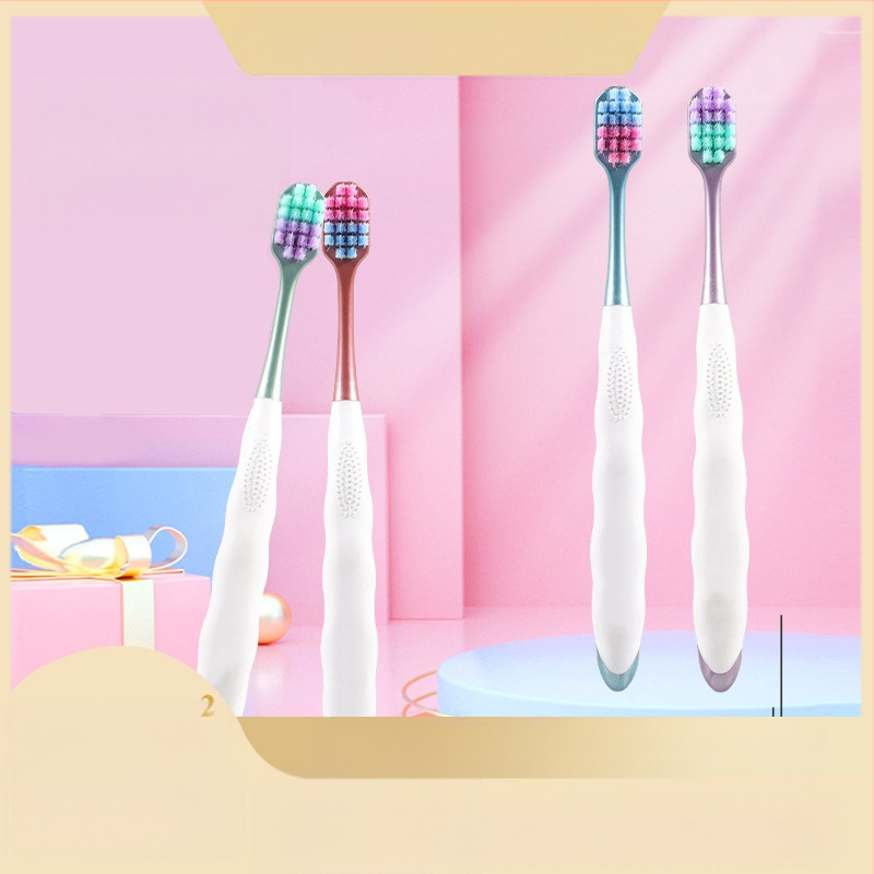 Οδοντόβουρτσα Love Teeth Macaron – ευρύ κεφάλι, μαλακές τρίχες, χειροκίνητη οδοντόβουρτσα για ενήλικες (Μοντέλο 808)