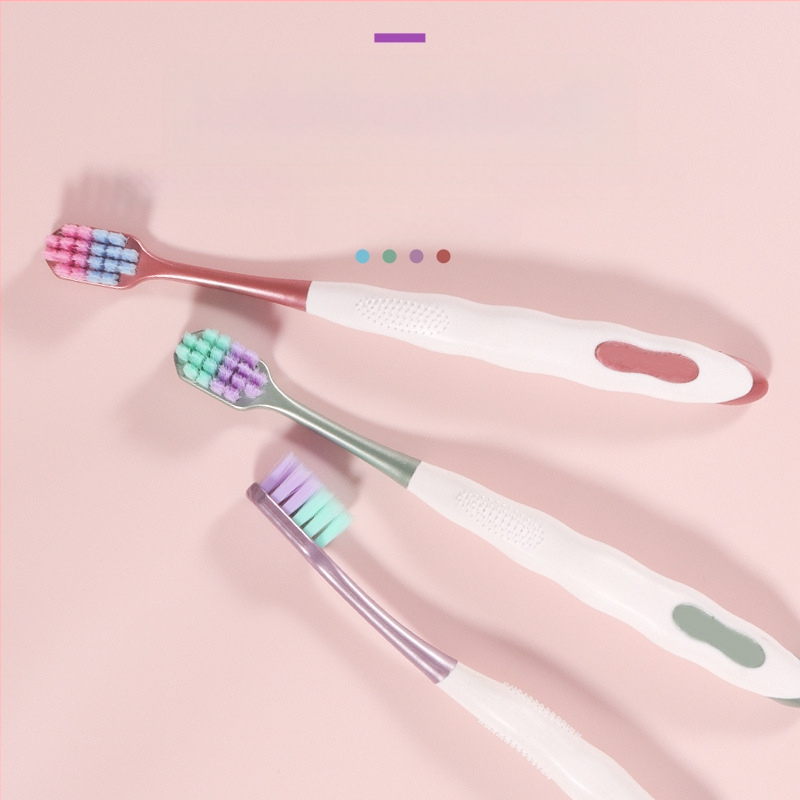 Οδοντόβουρτσα Love Teeth Macaron – ευρύ κεφάλι, μαλακές τρίχες, χειροκίνητη οδοντόβουρτσα για ενήλικες (Μοντέλο 808)