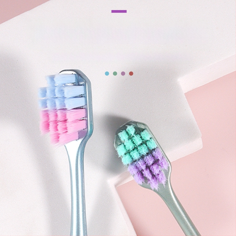 Οδοντόβουρτσα Love Teeth Macaron – ευρύ κεφάλι, μαλακές τρίχες, χειροκίνητη οδοντόβουρτσα για ενήλικες (Μοντέλο 808)