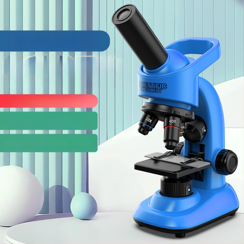 Bērnu mikroskops – ABS plastmasa, izglītojoša rotaļa 7-14 gadu vecumam, 3C sertifikāts, zīmols Micro Vision