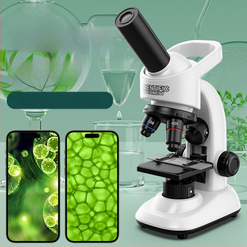 Bērnu mikroskops – ABS plastmasa, izglītojoša rotaļa 7-14 gadu vecumam, 3C sertifikāts, zīmols Micro Vision