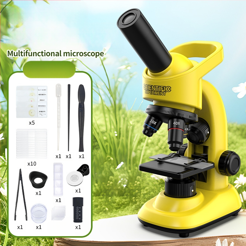 Bērnu mikroskops – ABS plastmasa, izglītojoša rotaļa 7-14 gadu vecumam, 3C sertifikāts, zīmols Micro Vision