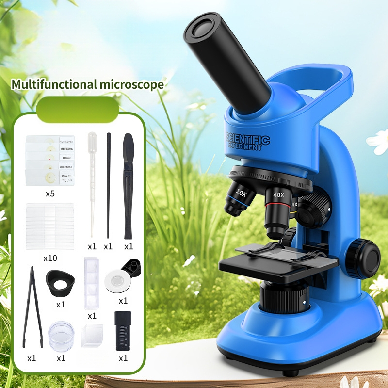 Bērnu mikroskops – ABS plastmasa, izglītojoša rotaļa 7-14 gadu vecumam, 3C sertifikāts, zīmols Micro Vision