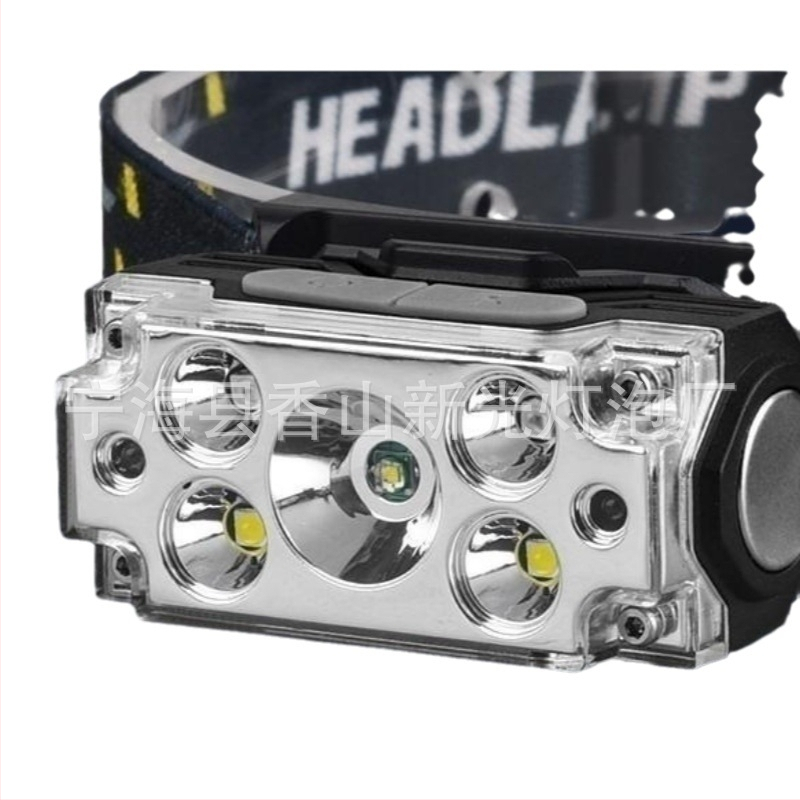 Star Warrior USB презареждаща LED лампа за шапка с клип и магнит, 5W, 500mAh, USB зареждане, обхват 50–100 m, подходяща за походи, къмпинг и нощен риболов