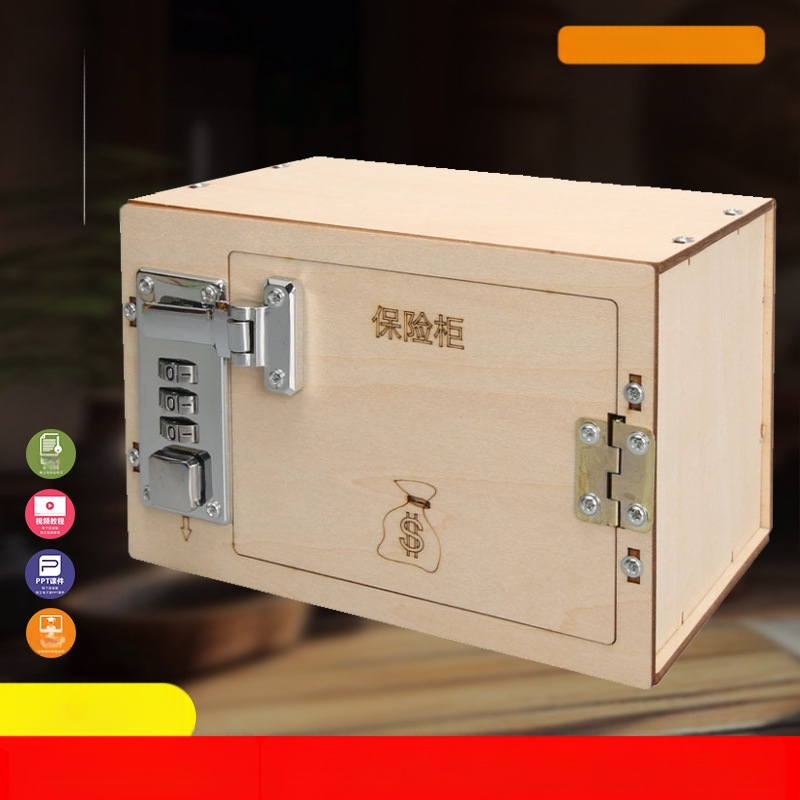 DIY Mehāniskais paroles seifs komplekts – Fizikas STEM izglītības rotaļlieta 7–14 gadu vecumam, elektriska un daudzfunkcionāla