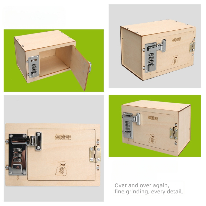 DIY Mehāniskais paroles seifs komplekts – Fizikas STEM izglītības rotaļlieta 7–14 gadu vecumam, elektriska un daudzfunkcionāla