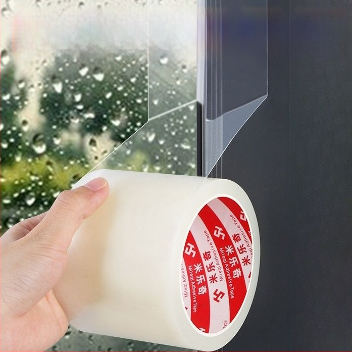 Νάνο ταινία σφράγισης για πόρτες και παράθυρα – σφράγιση κενών, αδιάβροχη, ανθεκτική στον άνεμο, θερμική μόνωση, υλικό: πολυπροπυλένιο (BOPP)