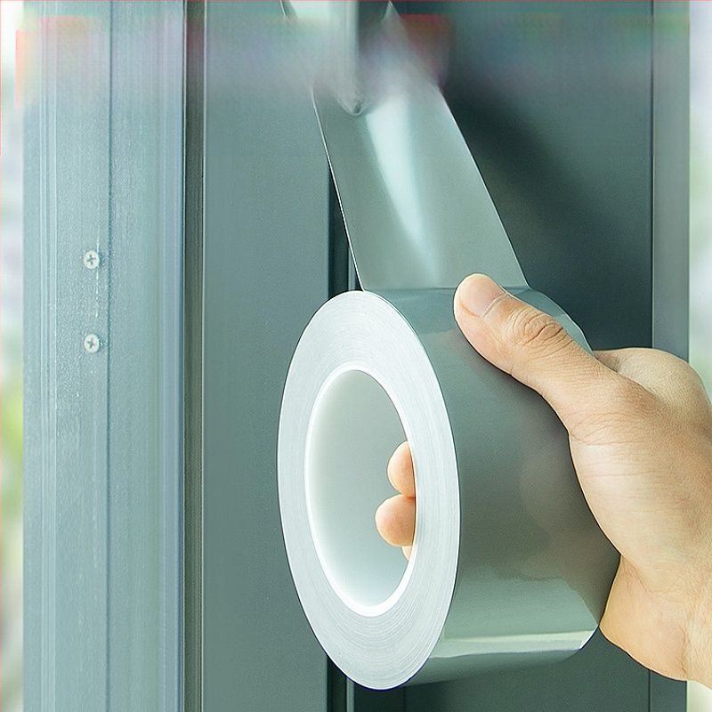 Νάνο ταινία σφράγισης για πόρτες και παράθυρα – σφράγιση κενών, αδιάβροχη, ανθεκτική στον άνεμο, θερμική μόνωση, υλικό: πολυπροπυλένιο (BOPP)