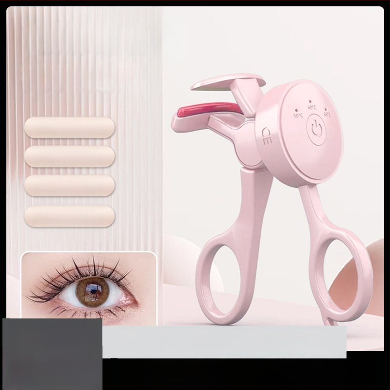 Elektriline kuumutatav ripsmete keerutaja temperatuuri kontrolliga – mini kaasaskantav koduseks kasutamiseks, püsiv fikseerimine