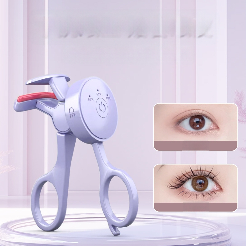 Elektriline kuumutatav ripsmete keerutaja temperatuuri kontrolliga – mini kaasaskantav koduseks kasutamiseks, püsiv fikseerimine