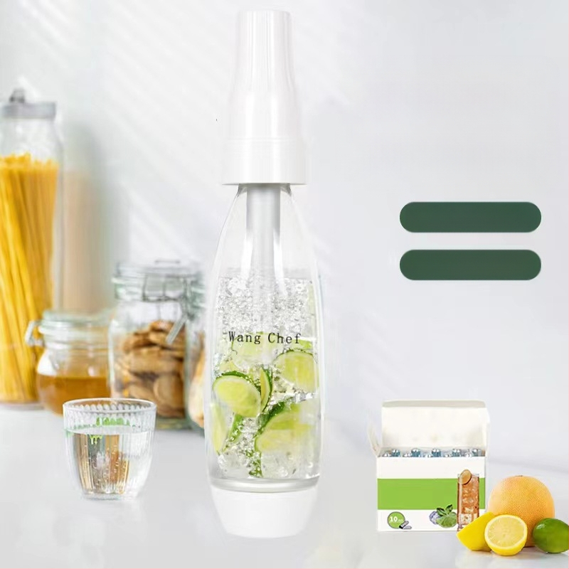 Машина за газиране на напитки, модел qsj001, домашно газиране, капацитет 1000 мл, бутонно управление, ротационно помпане