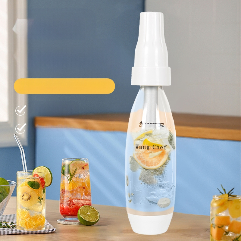 Машина за газиране на напитки, модел qsj001, домашно газиране, капацитет 1000 мл, бутонно управление, ротационно помпане