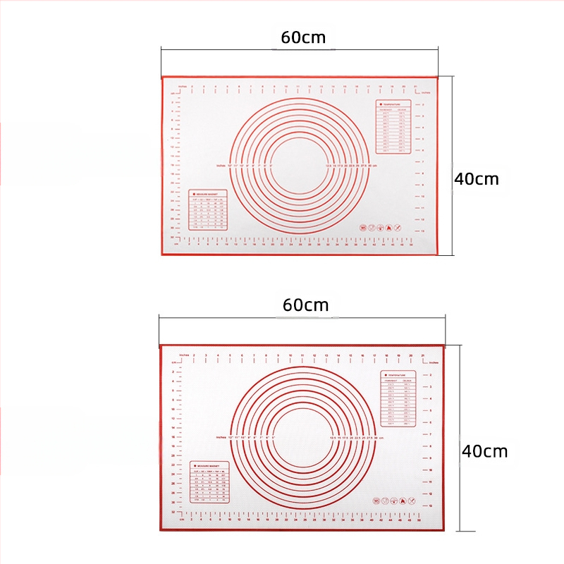 Xuan Juan Platininis Silikono Tešlos Minkymo Kilimėlis su Stiklo Pluoštu – Daugiafunkcinis Tešlos Minkymo, Kočiojimo, Kepimo ir Pjaustymo Kilimėlis, Neslidus, Modernus Stilius
