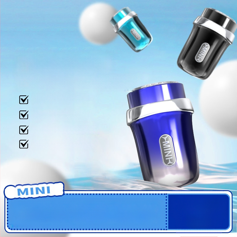 Ηλεκτρική ξυριστική μηχανή με περιστρεφόμενη κεφαλή (1 λεπίδα), ενσωματωμένη μπαταρία 300–500 mAh, αυτονομία άνω των 60 λεπτών, επαναφορτιζόμενη, αδιάβροχη