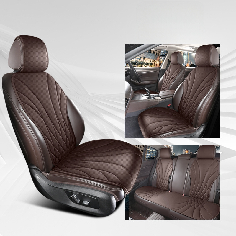 Automobilio sėdynės pagalvėlė iš perforuotos Napa odos, ventiliuojama ir kvėpuojanti, universali tinka, kelių dalių komplektas