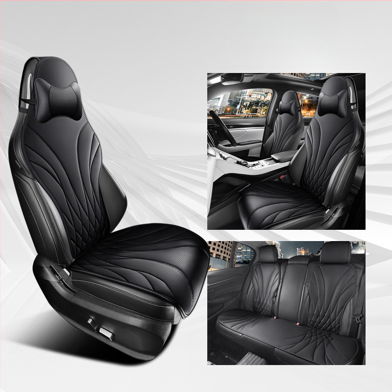 Automobilio sėdynės pagalvėlė iš perforuotos Napa odos, ventiliuojama ir kvėpuojanti, universali tinka, kelių dalių komplektas