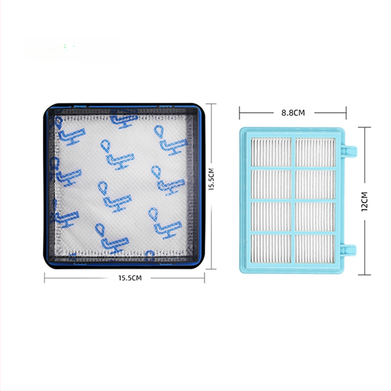 Longbo filtrų elementai Philips dulkių siurbliui FC8010/FC9515/FC9516/FC9331 — namų naudojimui, tinkamas 101–150 m²