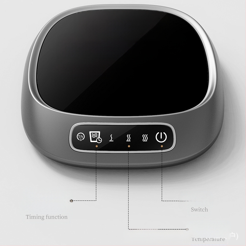 USB подгряваща подложка за чаша със сензорен контрол, пластмасов корпус, за домашна настолна употреба