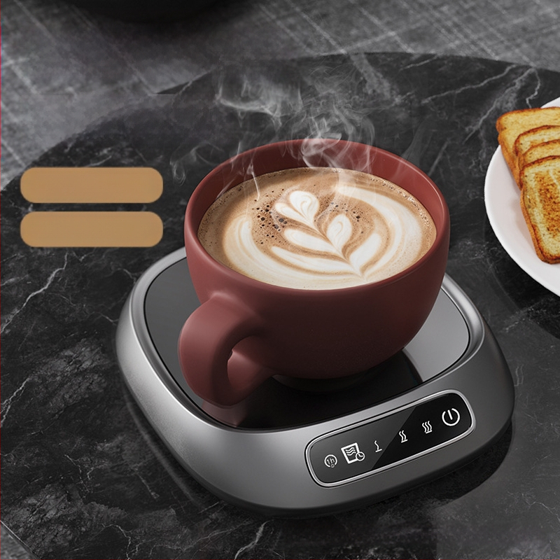 USB подгряваща подложка за чаша със сензорен контрол, пластмасов корпус, за домашна настолна употреба