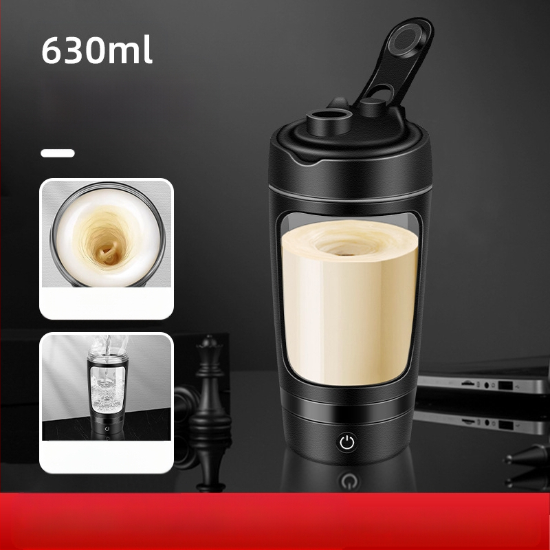 Ηλεκτρικό κύπελλο ανάμειξης από Tritan, αυτόματη ανάμειξη, κατάλληλο για πρωτεϊνικά shakes, με χαραγμένο λογότυπο