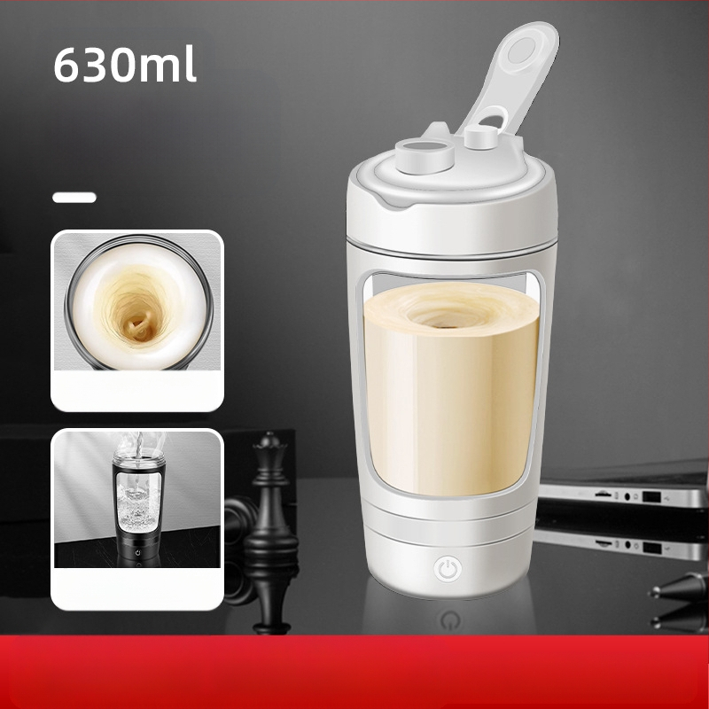 Ηλεκτρικό κύπελλο ανάμειξης από Tritan, αυτόματη ανάμειξη, κατάλληλο για πρωτεϊνικά shakes, με χαραγμένο λογότυπο