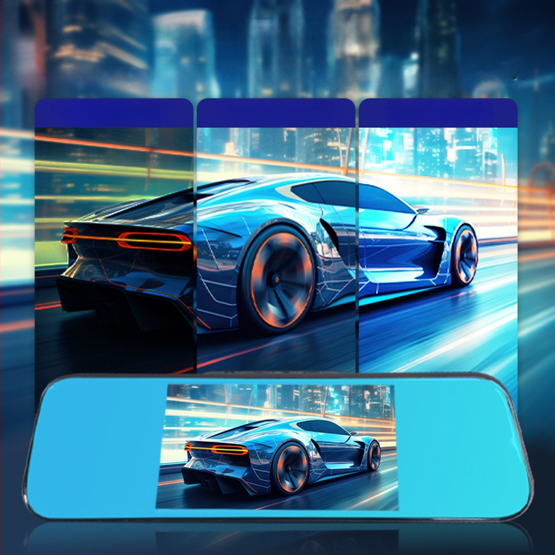 Priekšējā un aizmugurējā divkanāļu auto kamera, 1080p, parkošanās uzraudzība, nakts redze, cikliska ieraksts