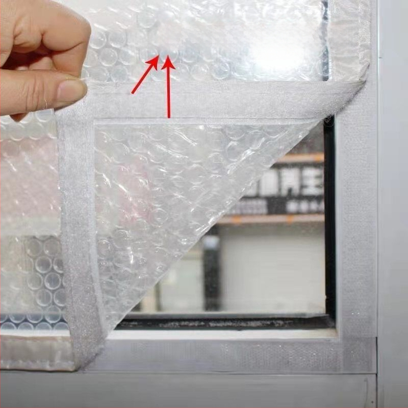 PEVA langų izoliacinis filmas - permatomas, be siūlių jungimas, neprisitaikymas