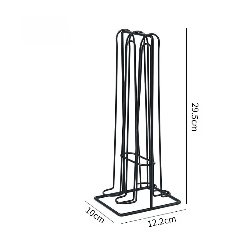 Geležinis dvipusis kavos kapsulių laikiklis — daugiafunkcis, šiuolaikiškas minimalistinis stilius, pristatymas 2024 m. pavasarį