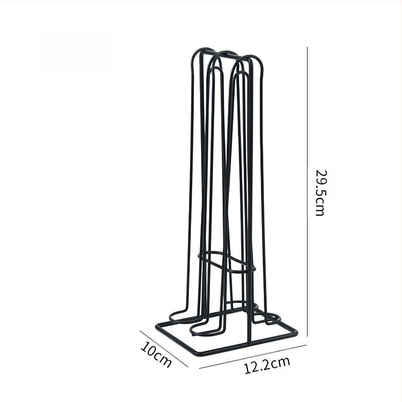 Geležinis dvipusis kavos kapsulių laikiklis — daugiafunkcis, šiuolaikiškas minimalistinis stilius, pristatymas 2024 m. pavasarį