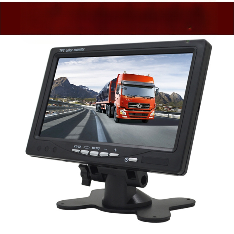 Automašīnas LCD displejs HD7, TFT ekrāns, 1024x600 izšķirtspēja, AV ieeja