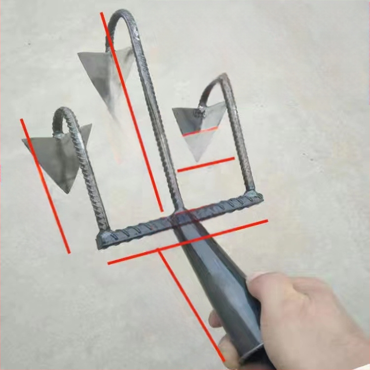 Xiaonong Tryjų ir Keturių Dantų Žemės Kasimo Įrankis