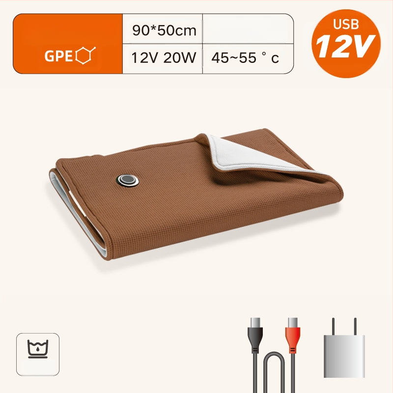 HS05 elektrinė antklodė su grafeno šildymu, USB maitinimas, trijų lygių temperatūros reguliavimas, sintetinis pluoštas