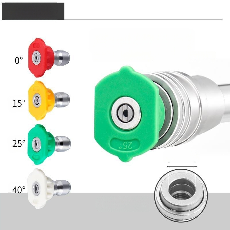 Automobiļu tīrīšanai augstā spiediena pistole ar nerūsējoša tērauda 304 galviņu un plastmasas rokturu; lietojums: auto mazgāšana; spiediens 300; svars 500 g