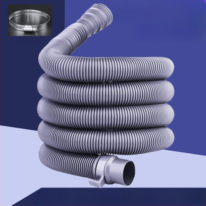 Σωλήνας αποχέτευσης πλυντηρίου ρούχων, διπλής άκρης, καθολικός πολυσυνδετικός επεκτατής, πλαστικός