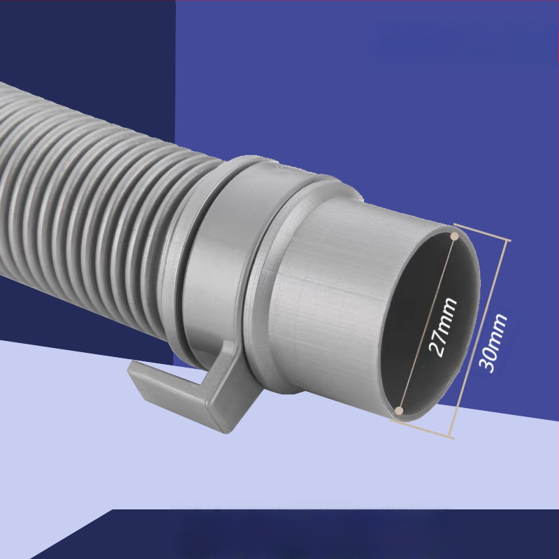 Σωλήνας αποχέτευσης πλυντηρίου ρούχων, διπλής άκρης, καθολικός πολυσυνδετικός επεκτατής, πλαστικός