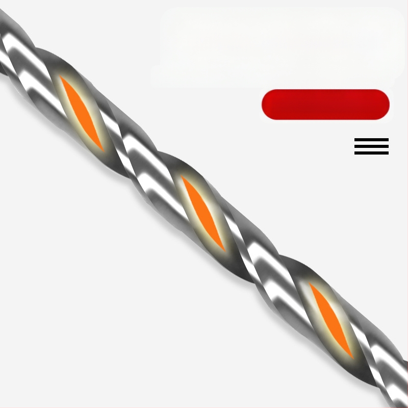 Longxing Ruiyu Faipari hosszított spirálfúrókészlet, gyorsacélból, egyenes nyél