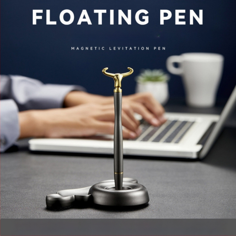 Levitatīvā pildspalva – galda dekors, alumīnija sakausējuma korpuss, logotipa drukāšana pieejama, pielāgojama, ideāla biznesa dāvana