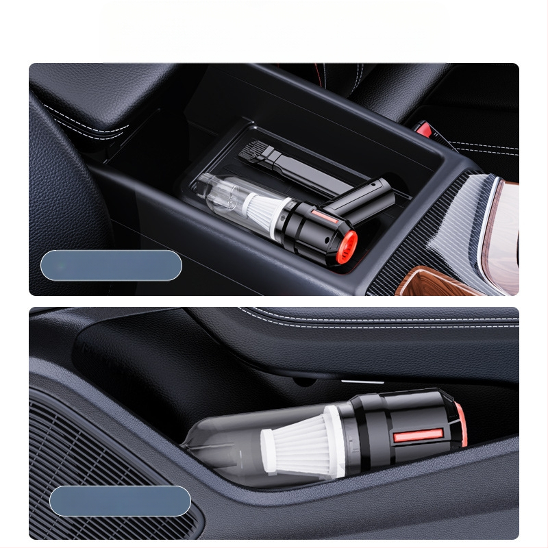 Rokas putekļu sūcējs auto un mājai, 7.4V, 120W, 5500Pa, bezvadu uzlāde