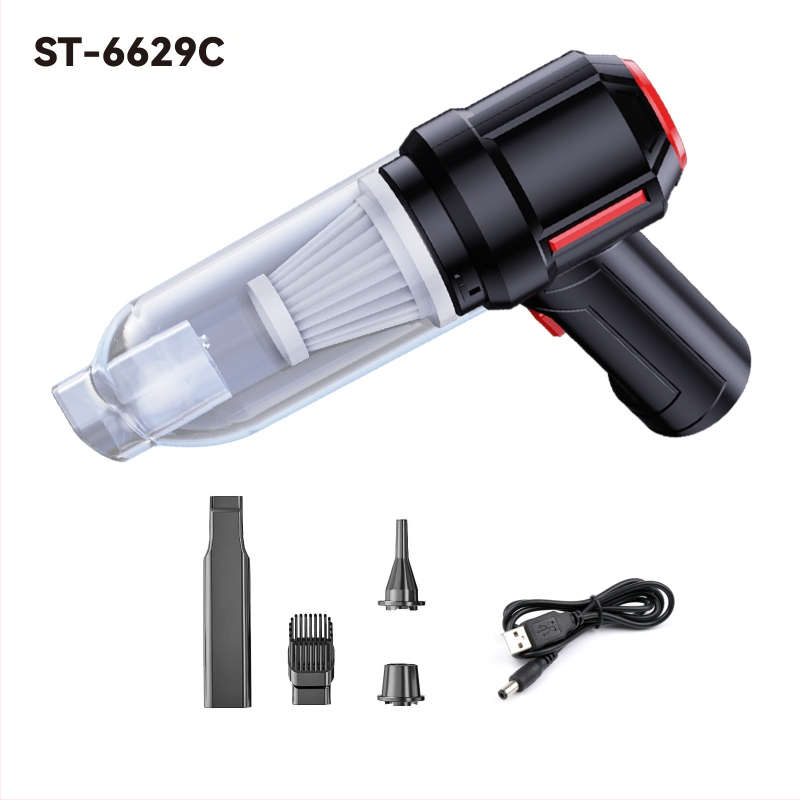 Rokas putekļu sūcējs auto un mājai, 7.4V, 120W, 5500Pa, bezvadu uzlāde