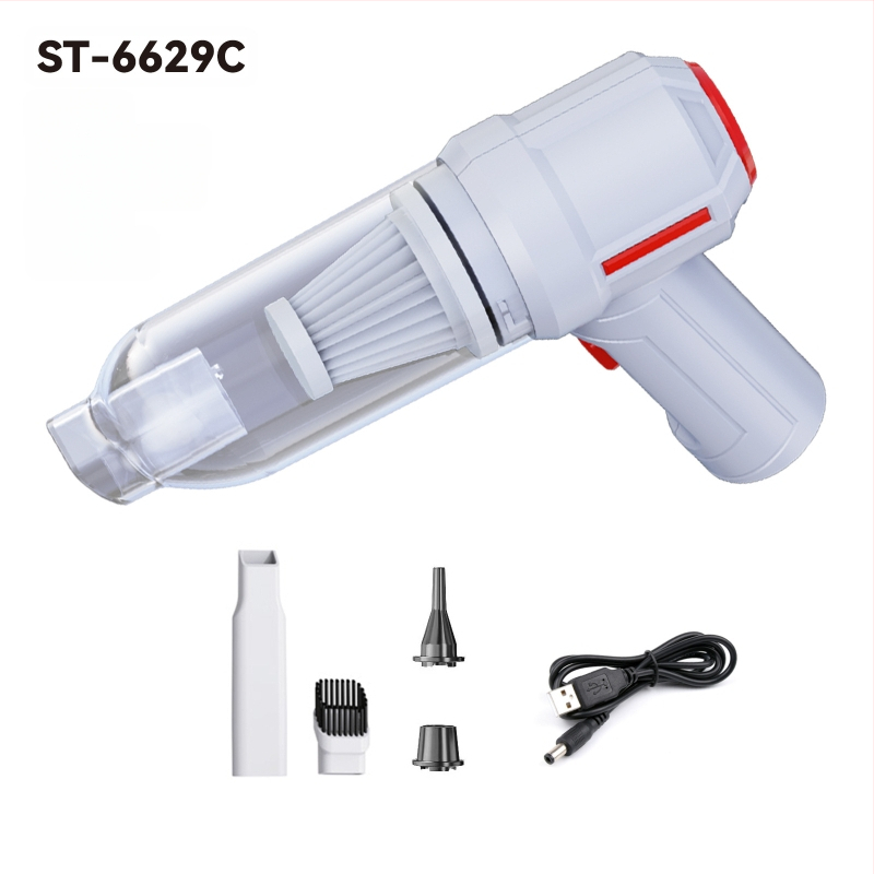 Rokas putekļu sūcējs auto un mājai, 7.4V, 120W, 5500Pa, bezvadu uzlāde