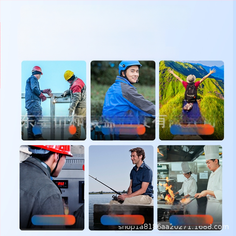 Be šepetėlių variklio juosmens/ kaklo ventiliatorius, USB įkrovimas, integruota 4000–6000 mAh baterija, 3 greičiai, be šepetėlių variklis, nešiojamas stalinis/rankinis ventiliatorius