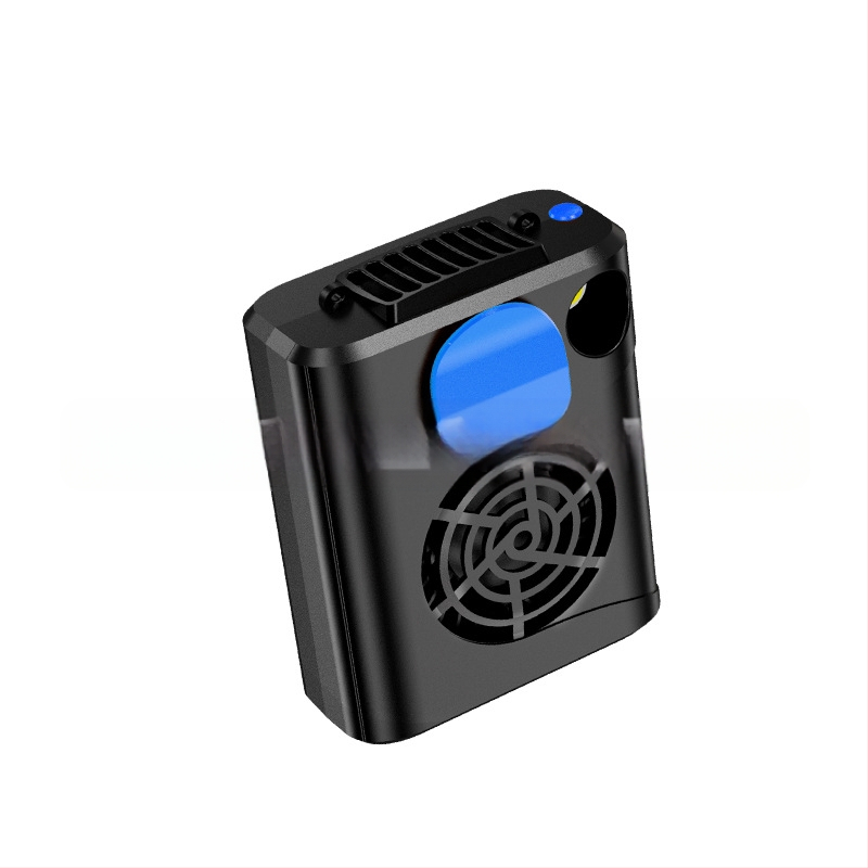 Be šepetėlių variklio juosmens/ kaklo ventiliatorius, USB įkrovimas, integruota 4000–6000 mAh baterija, 3 greičiai, be šepetėlių variklis, nešiojamas stalinis/rankinis ventiliatorius